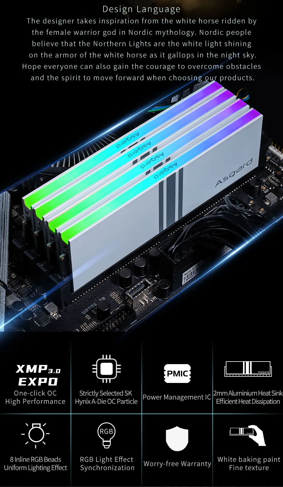 レ*ン様 【美品】Asgard DDR5 64GB 6000MHz RGBメモリ Asgard DDR5 RAM RGB - High Performance & Customizable LED