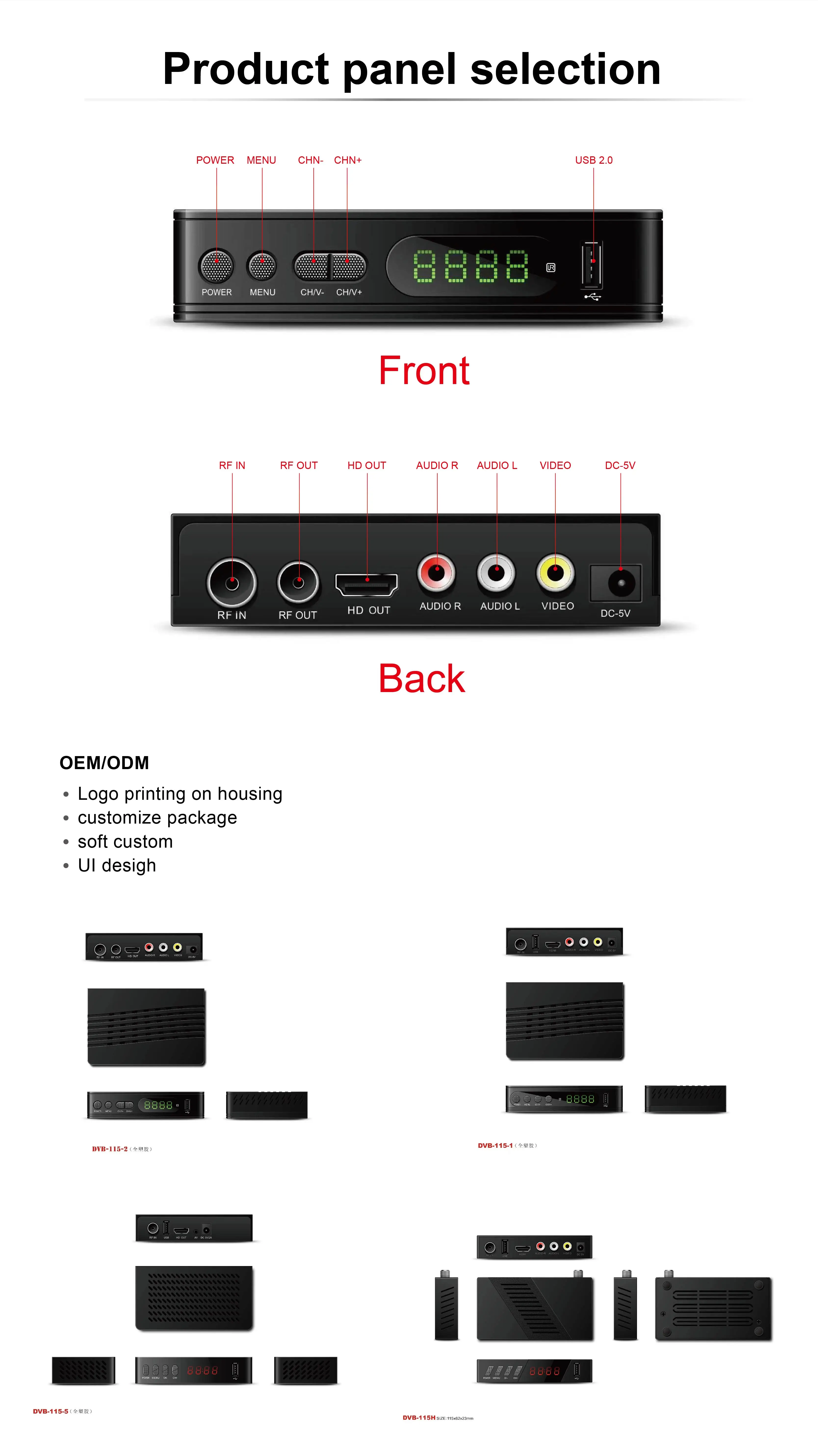Cheapseat Price Factory FTA Free Program Mpeg4 Decoder TV RECEIVE 1080P ...