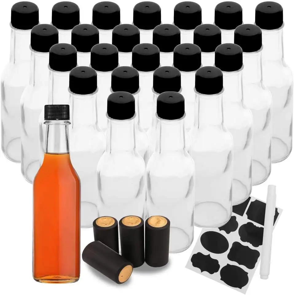 90ml 100ml 150ml Glass Bottle Hot Sauce Bottle Chili Tomato Sauce Glass Bottles With Screw Cap
