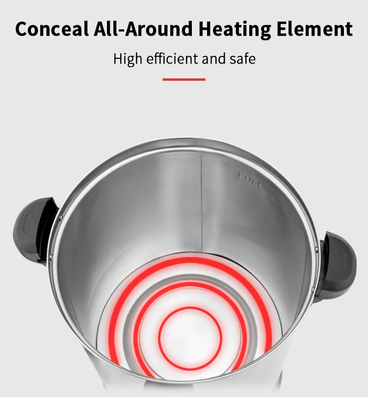 Drinking Hot Water Boiler Tea Urn 30 Liter Double Taps Boiler Water