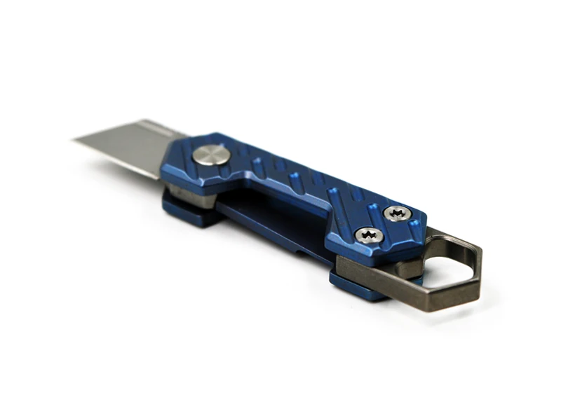 Aus8 Stainless Steel Sharp Blade Gr5 Titanium Handle Edc Side Locking