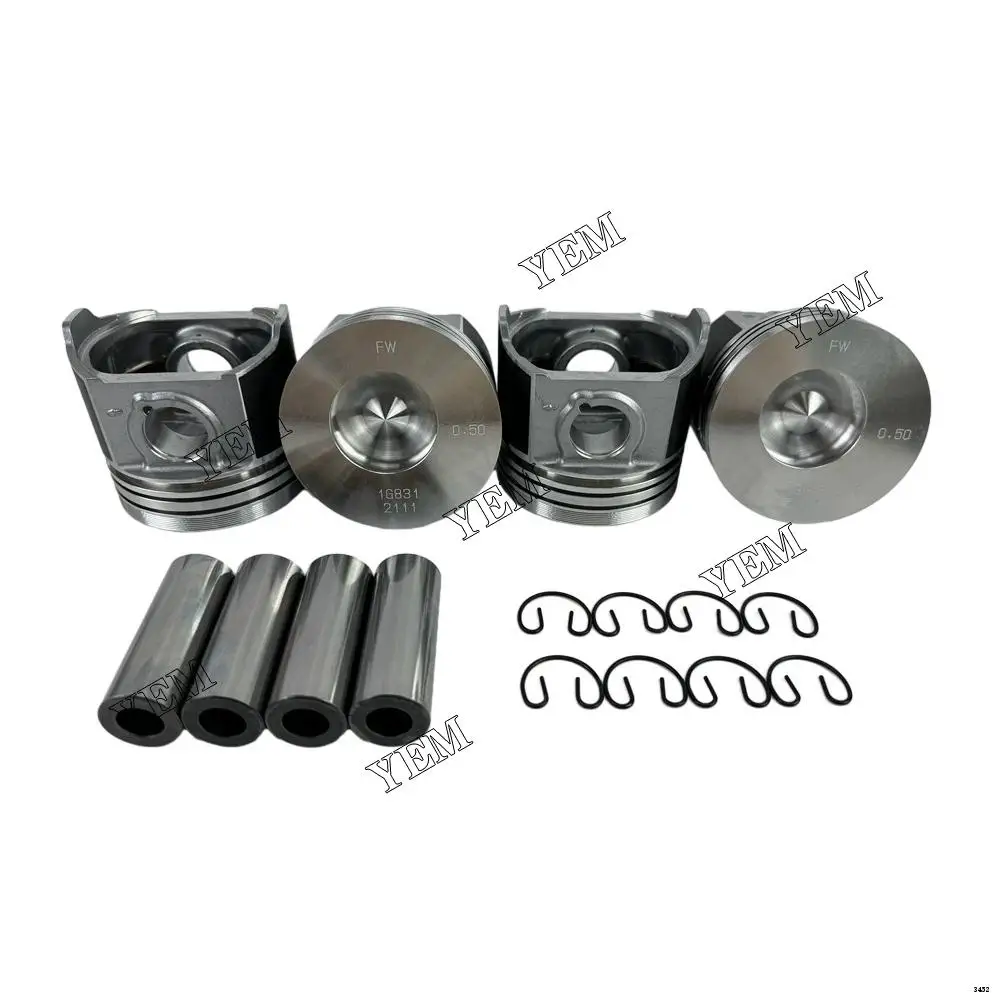 Engine Piston Kit With Piston Pin 1G831-2910 For Kubota D1803