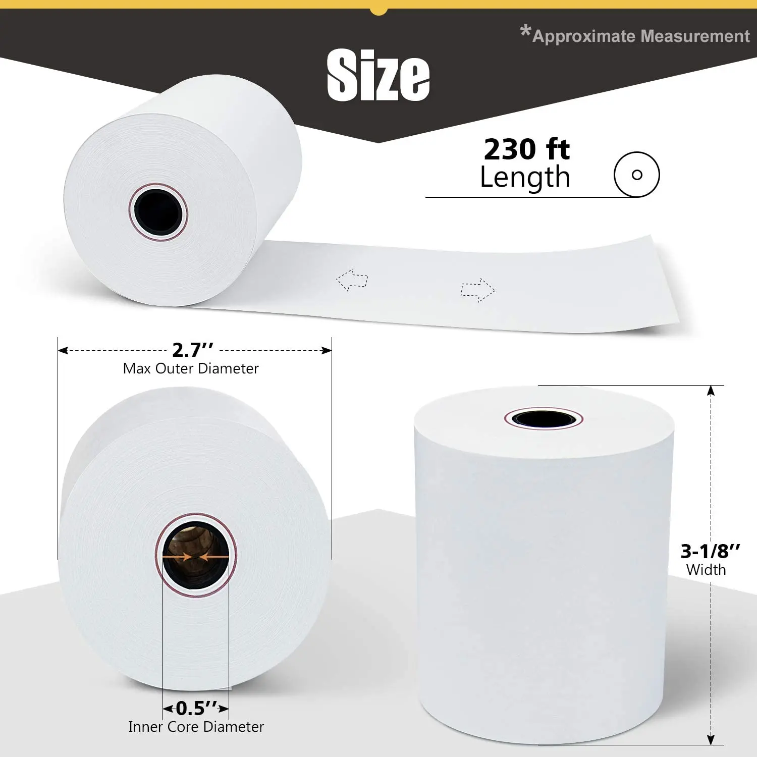 57x40mm/customized Size Thermal Paper Rolls White Thermal Paper Cash Register Pos Receipt Paper