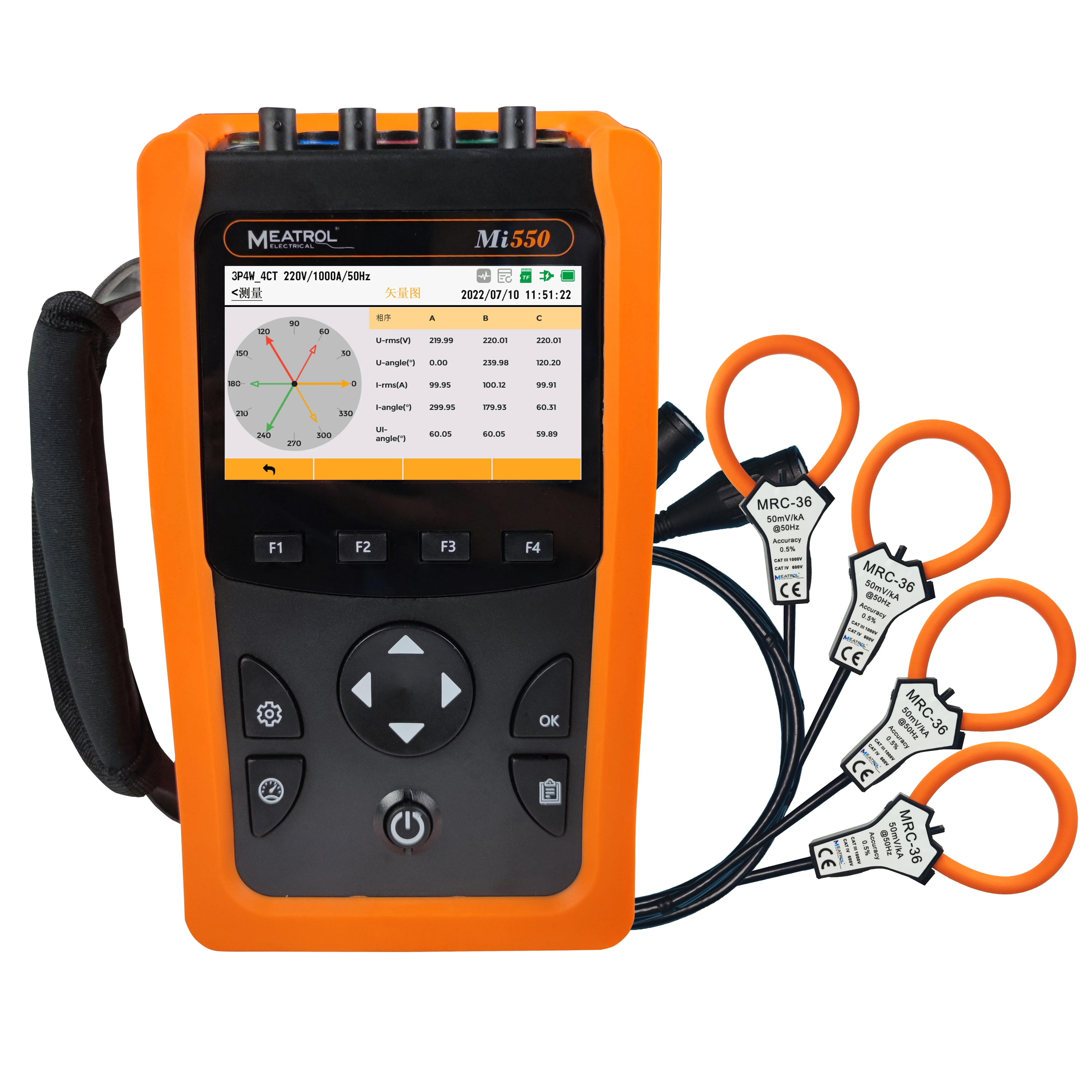 Rogowski Energy Analyzer MEATROL Mi550 Power Quality Analyzer Ethernet Electrical Network Analyzer
