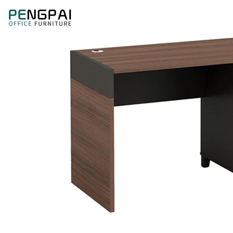 PENGPAI China Comfortable Wooden Computer Table Standard Sizes Office Furniture