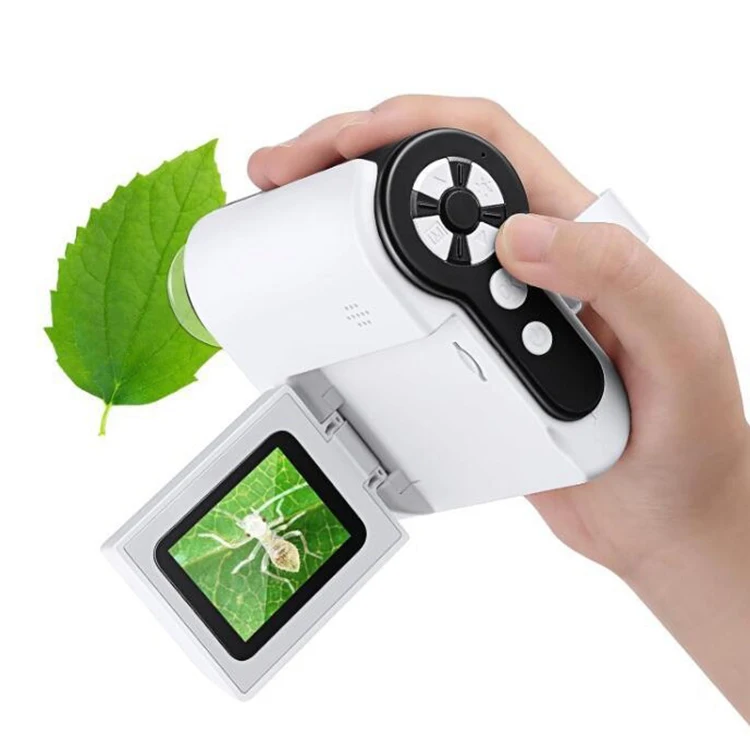 Student Handheld 4K Microscope Camera Children Portable Telescope Camrecorder Video Recorder Photograph Digital Camera for Kids