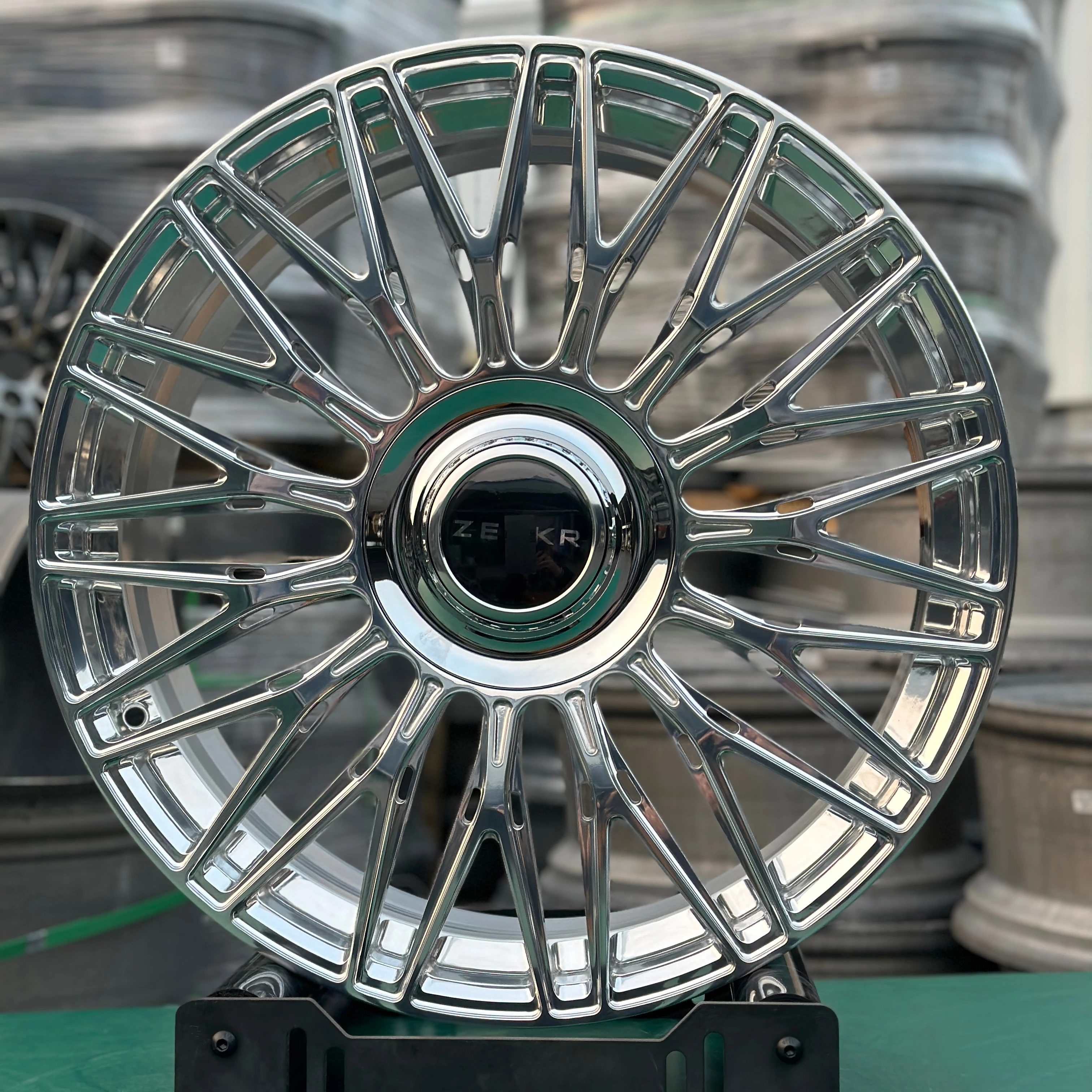 GVICHN multi spokes shiny aluminum alloy 6061-T6 custom size forged wheel  5x114.3 5x120 rim 16 17 18 19 20 21 22 23 24 inch