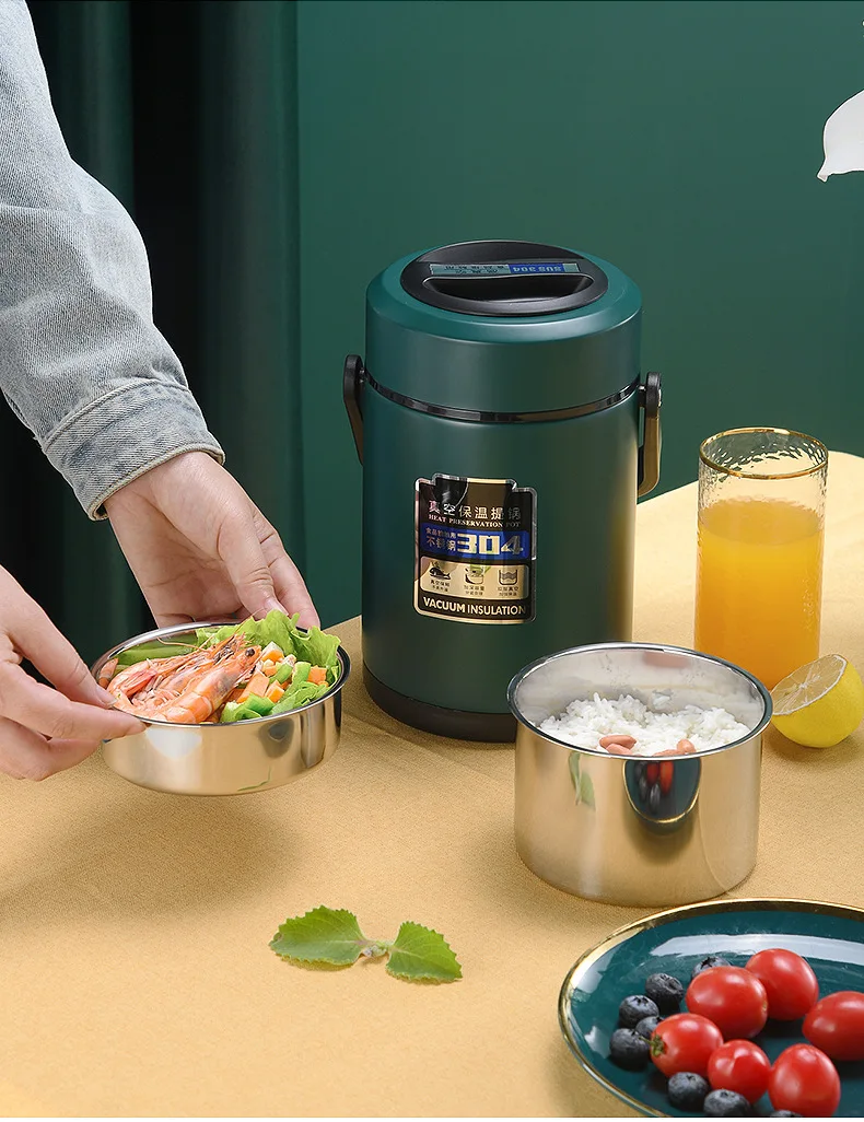 304 Stainless Steel Thermal Vacuum Insulated Lunch Box Students Leak ...