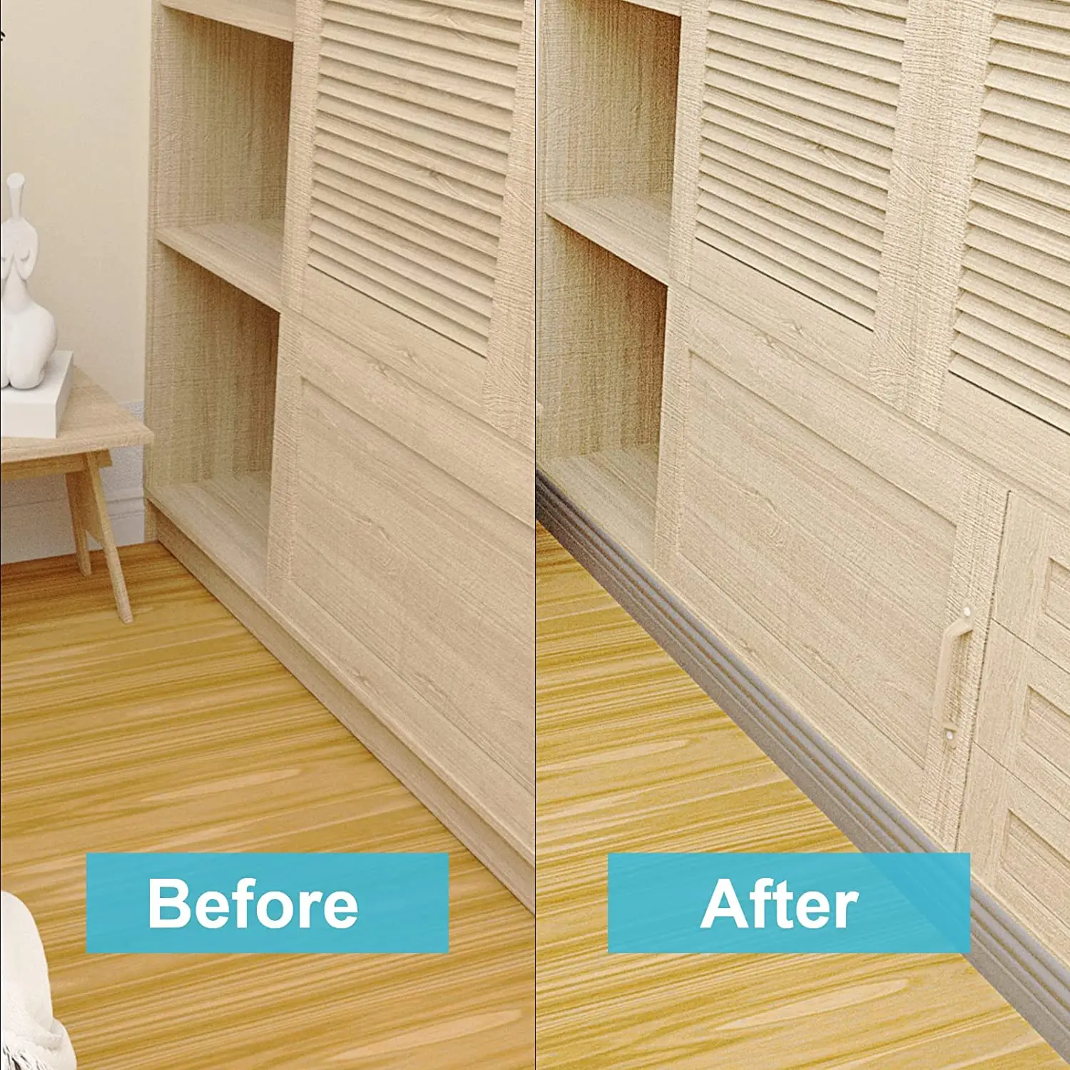 Flexible Wall Base Moulding Trim Peel And Stick Rubber Baseboards