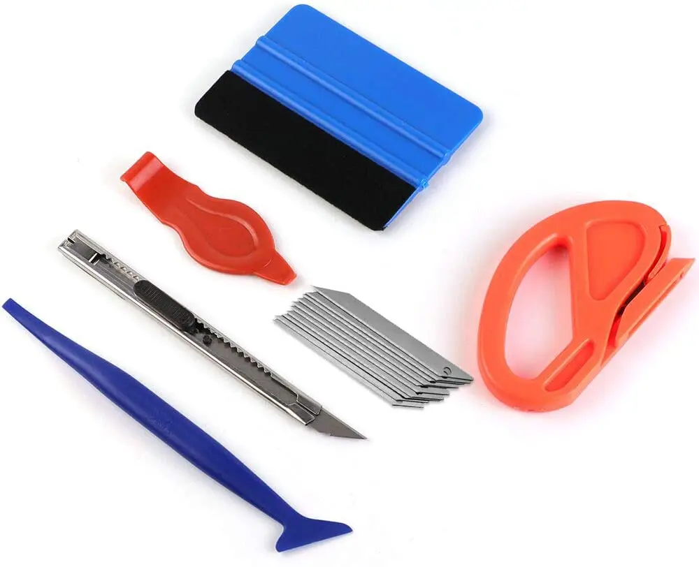 Protective Vinyl Window Film And Wallpaper Tool Kit With Soft Felt