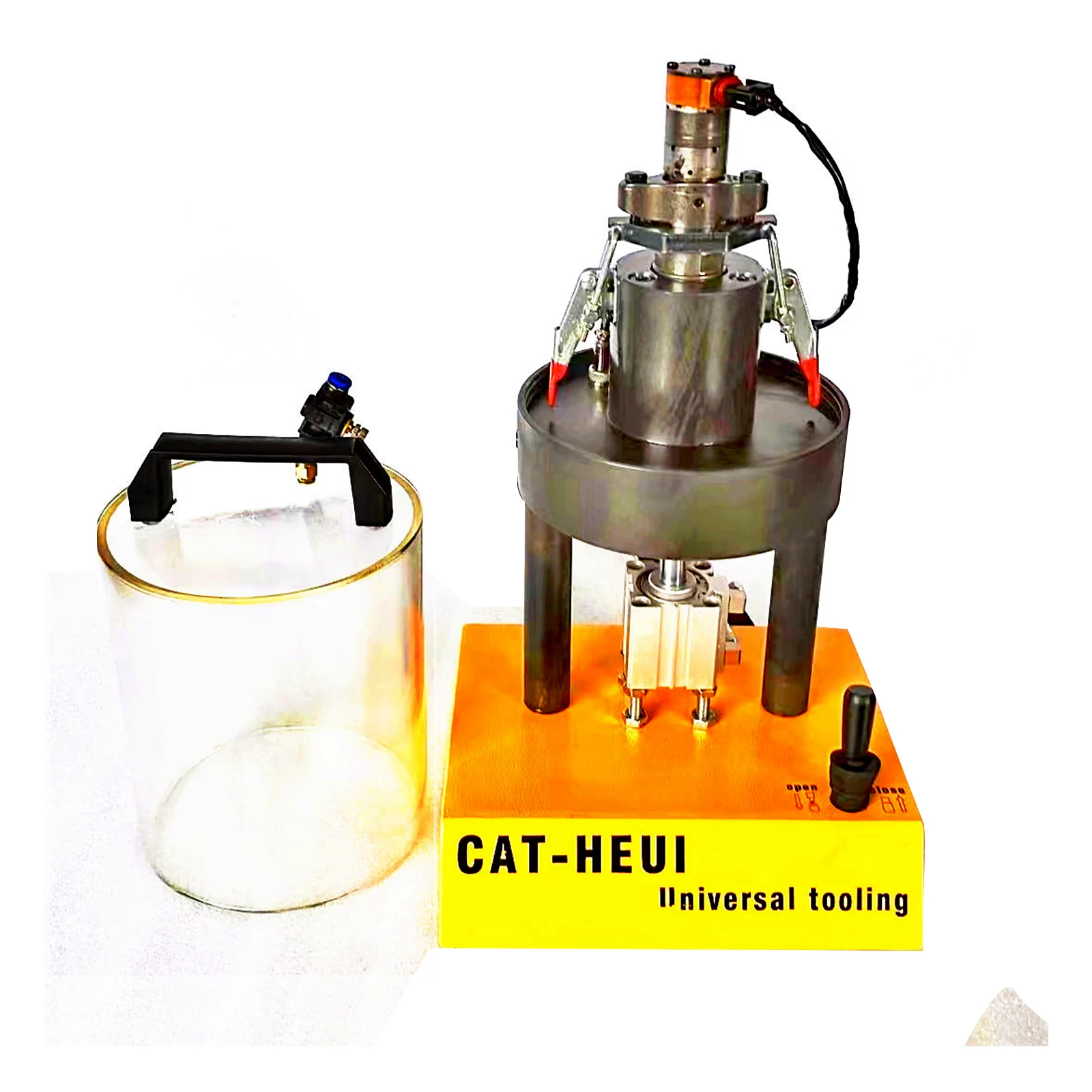 Diesel Injector Testing Tank with HEUI Nozzle Fixture Electric Engine Analyzer Medium Pressure Bench Accessory