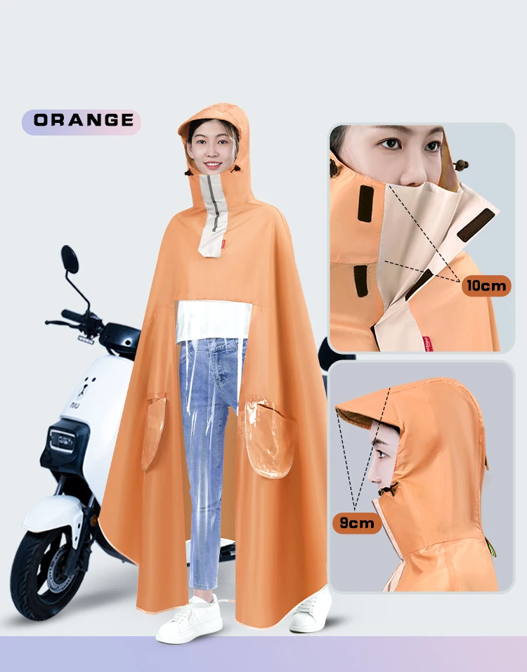 Blue Oxford cloth mountain climbing travel waterproof raincoat bicycle raincoat manufacture