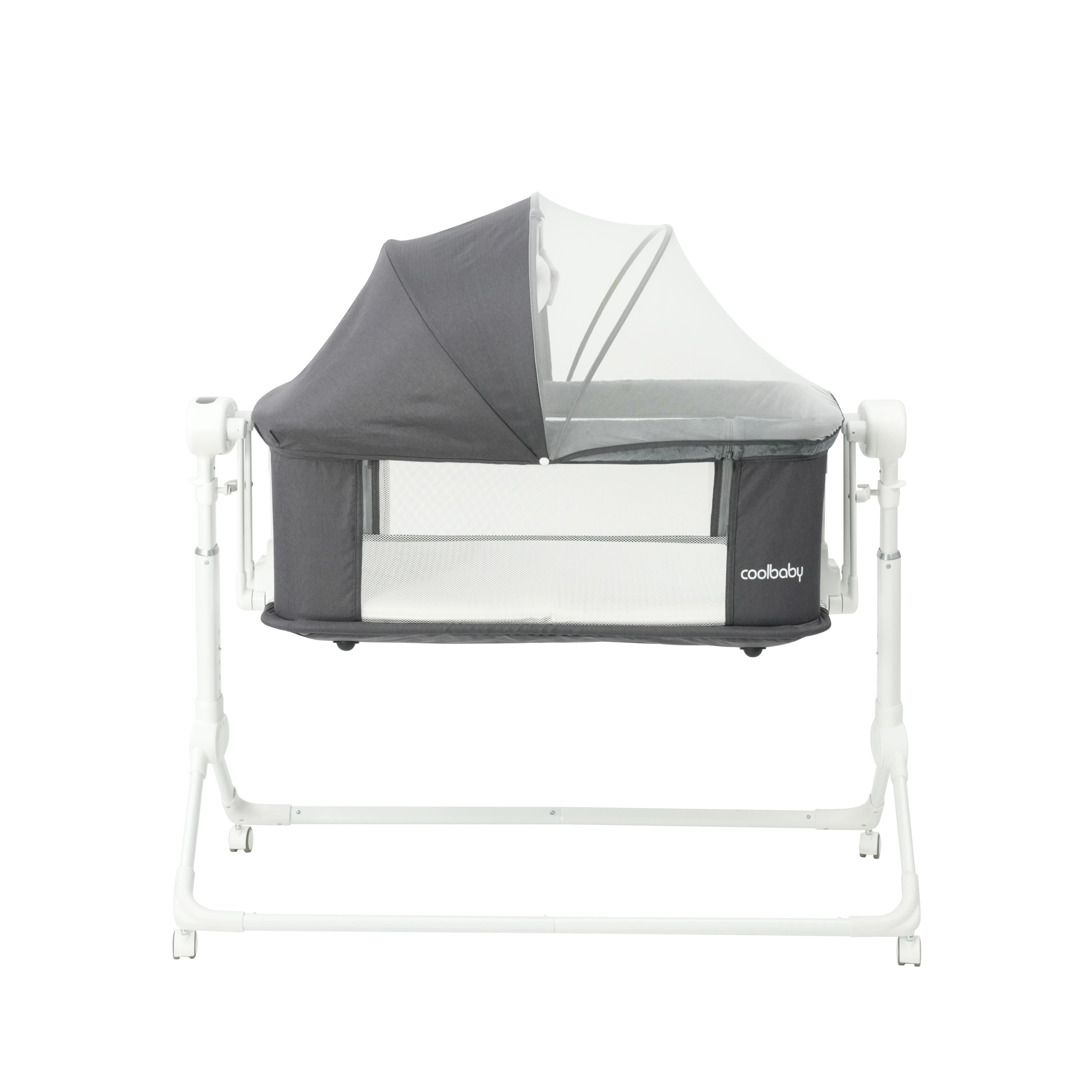 P763D02 Cool Baby Baby Beside Bed Auto Swing Crib With 3
