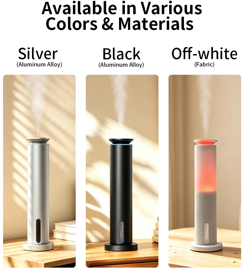 Desktop Silent Metal Aroma Diffuser Air Freshener 100ml Capacity Waterless Operation 30dB Low Noise for Household Use H2ac8157f0f694741ae42879639682546Q