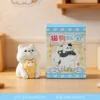 Adornos dobles de gatos y perros - Gato amarillo