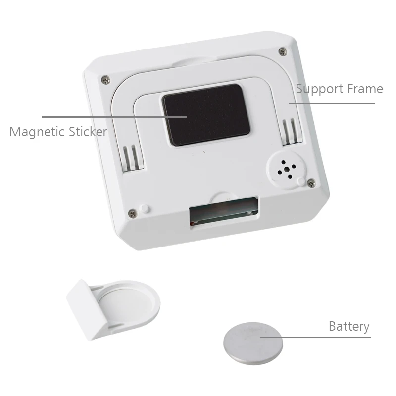 Ultrathin 3D Geometric Bezel Design Flashing Lights Silent Multi-functional 2-set Electronic Alarm Clock Timer