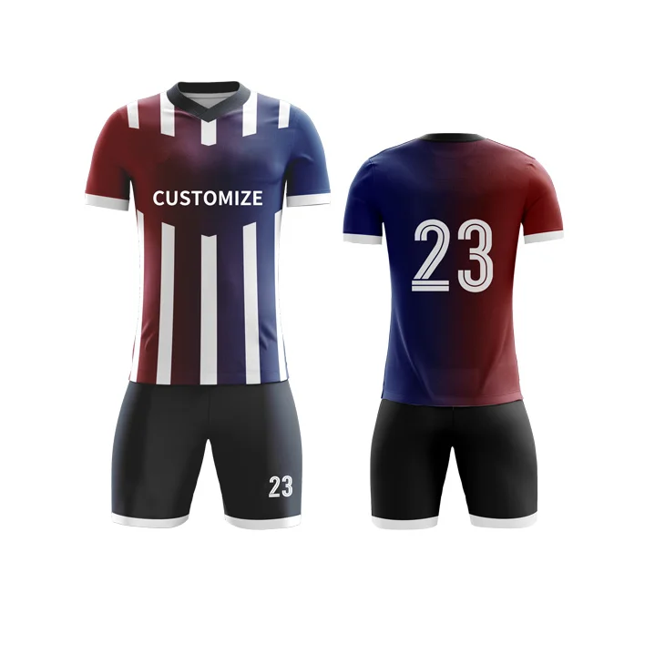 Wholesale Design A Football Team Kit Cheap Soccer Uniforms Set For Team  maillot de foot Sublimation Soccer Wear Printing Football Jersey From  m.