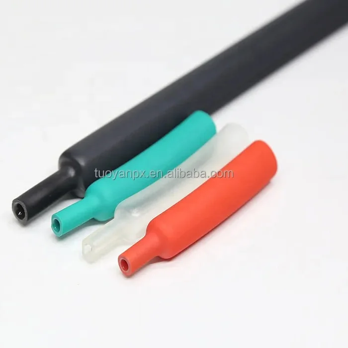 Semi-rigid Halogen Free 4:1 Waterproof adhesive Sealed Oil Resistant Insulation heat shrink tube/sleeve details