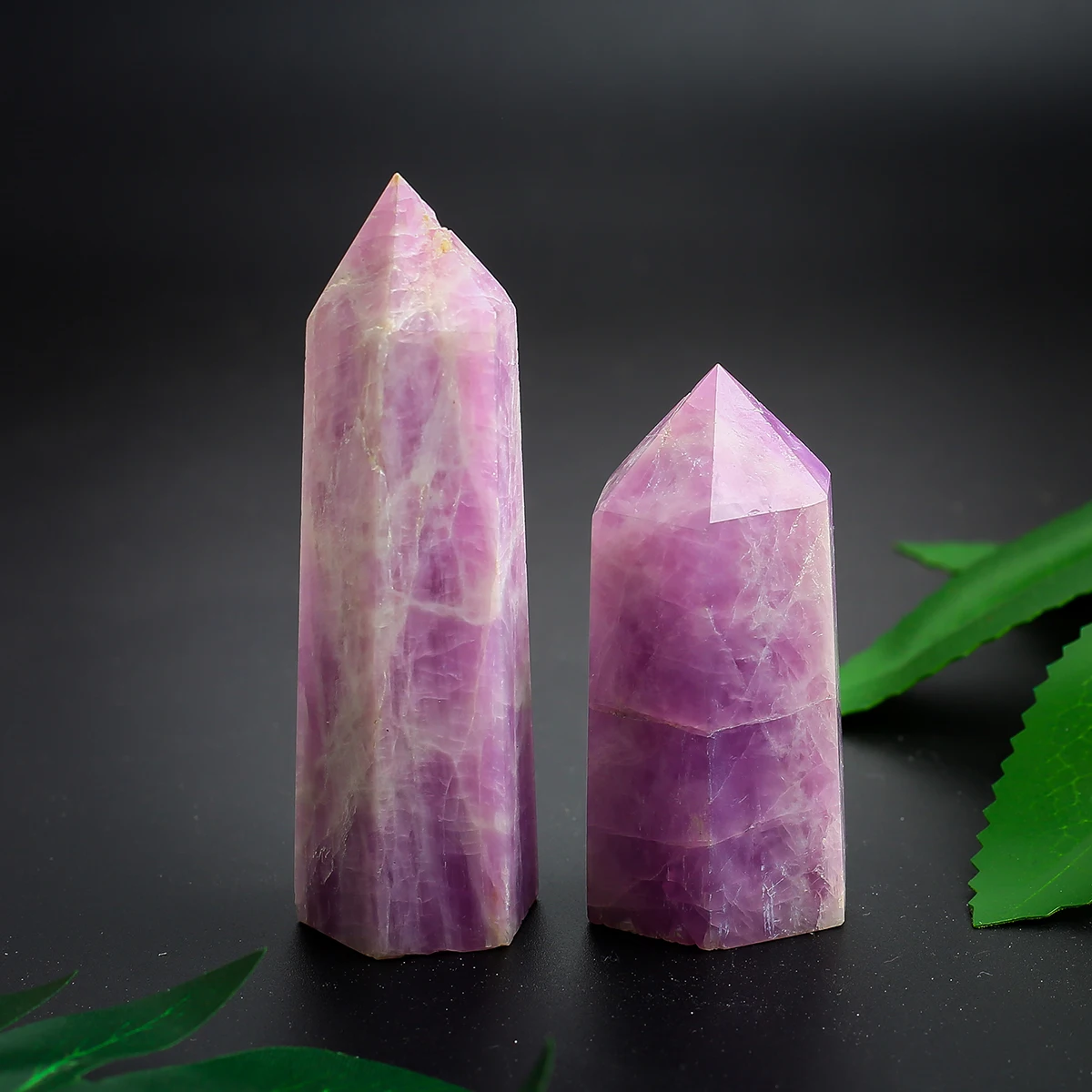 Wholesale Natural Kunzite Point Tower Crystal Tower Wand Healing