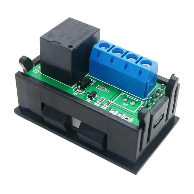 Mini Digital Timer Module Dual Display Time Relay Module DC 12V Time Delay Relay Mini LED Digital ...