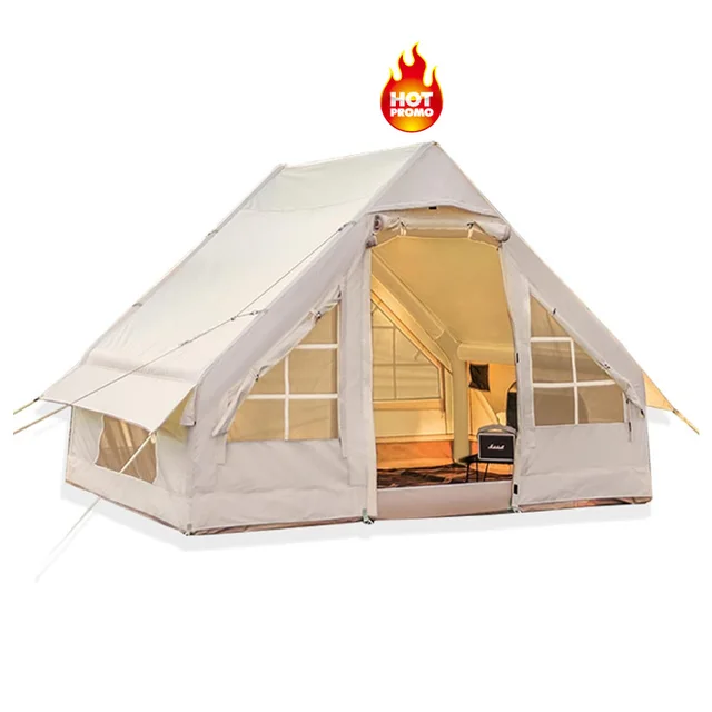 Hot Sale Inflatable Tents Oxford Cloth PU5000 Waterproof Air Tent Inflatable Camping Outdoor for 8 Person