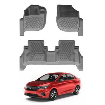 High Quality Auto Parts Dustproof Car Foor Matting Carpet Anti Slip 5D Car Mat for Honda City Accessories