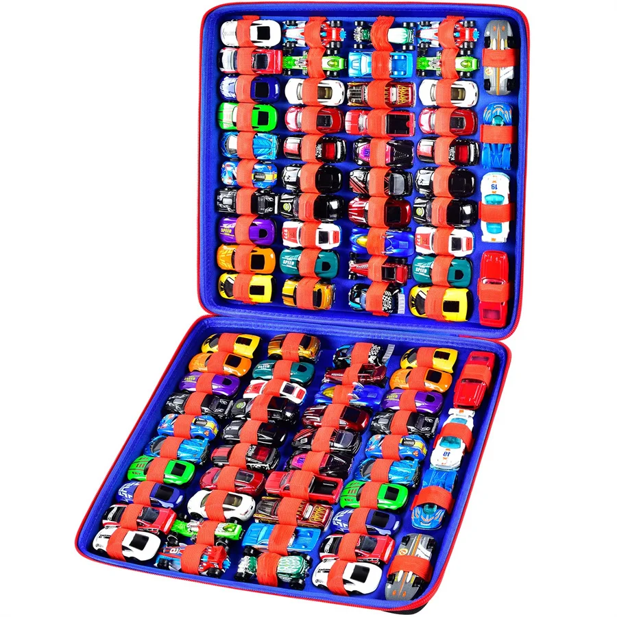 Spielzeug-Aufbewahrungsbox Kompatibel mit Hot Car Matchbox Autos Tragbarer  Transportbehlter Halterung Passend fr 88 Spielzeugautos Transportkoffer