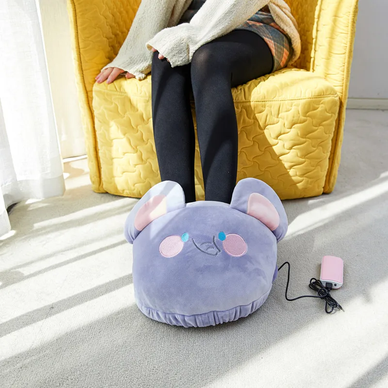 Hot Selling Foot Warmer Usb Charging Cartoon Rabbit Velvet Foot Warmer