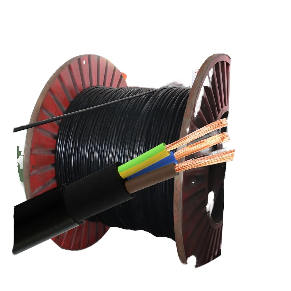 VDE Power Cable Stranded Copper Conductor Medium Voltage H05VV-F H05V-K H07V-K H05RN-F H07RN-F Rubber Cable for Industrial Use