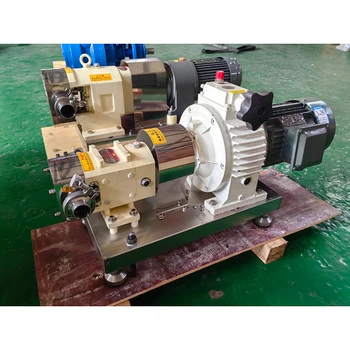 Stainless Steel Sanitary Food Grade Liquid Transfer Pumps Chocolate/yoghurt Rotary Lobe Pump Gear Pump Electric Motor