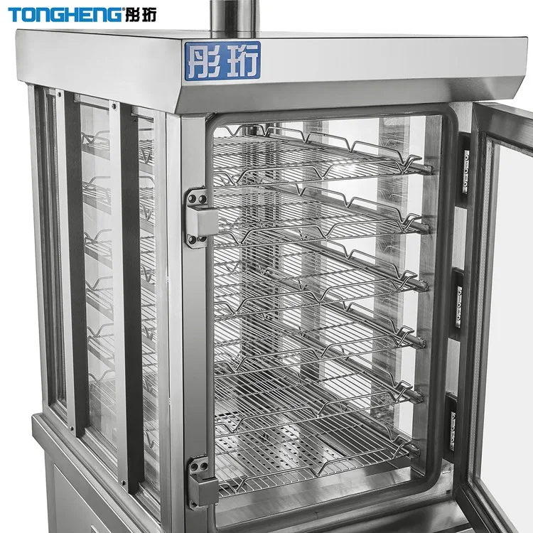 Commercial Catering Electric Burger Bun Steamer Display Chinese