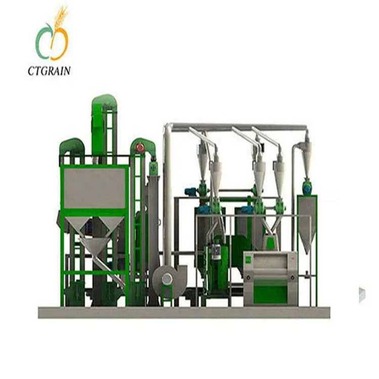 Flour Processing Machine Factory Manufacturer Manioc Powder Processing Plant Cassava Maize Flour Milling Machine