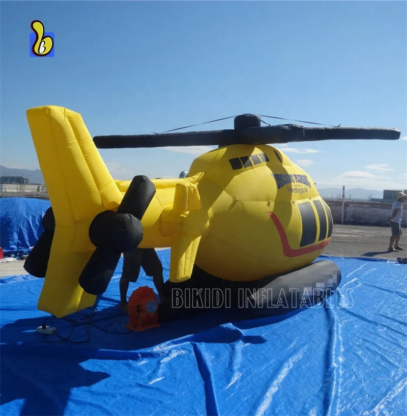 Huge PVC Inflatable Helicopter Model for Advertising