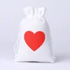 White and red hearts