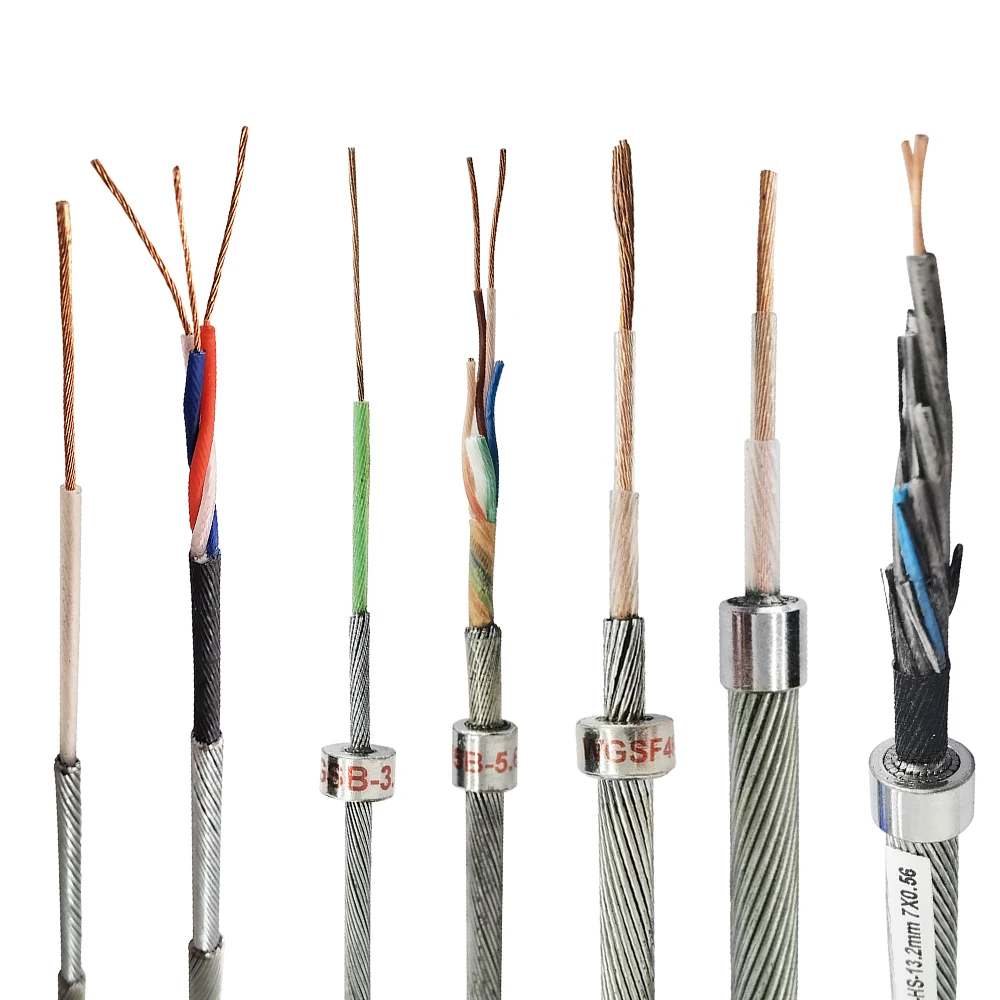 Monoconductor 1 3 4 7 Conductor 5/16 3/16 3/8 Inch Geophysical Armoured Borehole Oil Gas Well Logging Cable