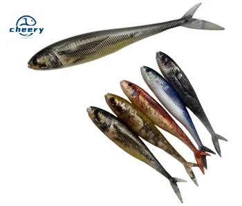 CHEERY 12cm 3D PVC Fork Tail Fishing Bait Soft Plastic Lure for Ocean Boat River Lake Sea Stream Fishing – Soft Lure – view 2