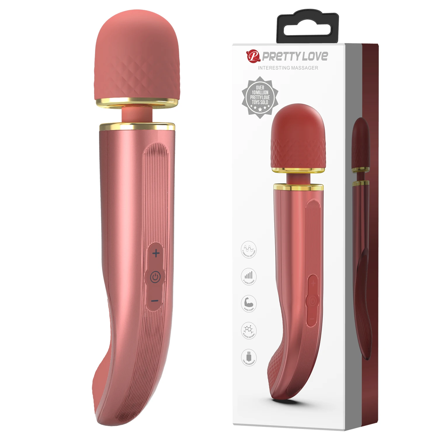 PRETTY LOVE Waterproof Vibrator - 5 Speeds & 7 Vibration Patterns PRETTY LOVE Waterproof Vibrator - 5 Speeds & 7 Vibration Patterns