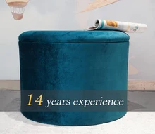 HStex Living Room Furniture Ottoman Modern Storage Stool Pouf Modern