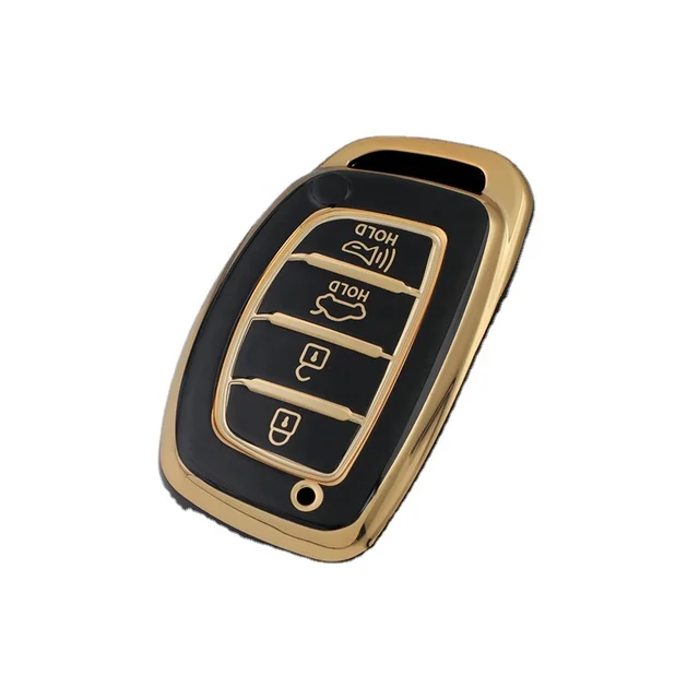 TPU Key Fob Cover Case fit for 2019 2018 2017 2016 2015 2014 2013 Hyundai Sonata Tucson Elantra Keyless Entry Key Fob cover