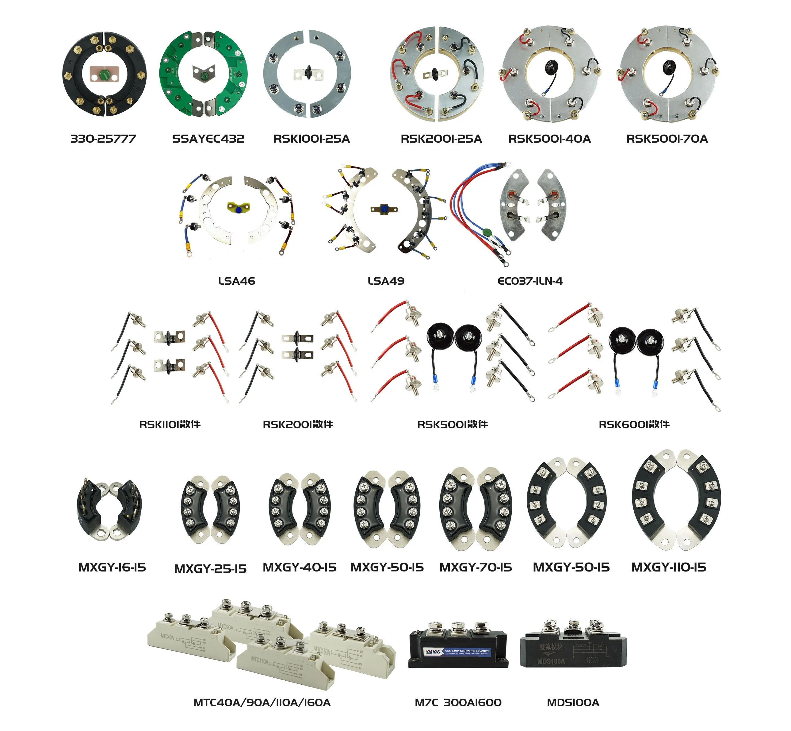 Alibaba.com: Full Ampere 25A RSK2001 Rotating Bridge Rectifier