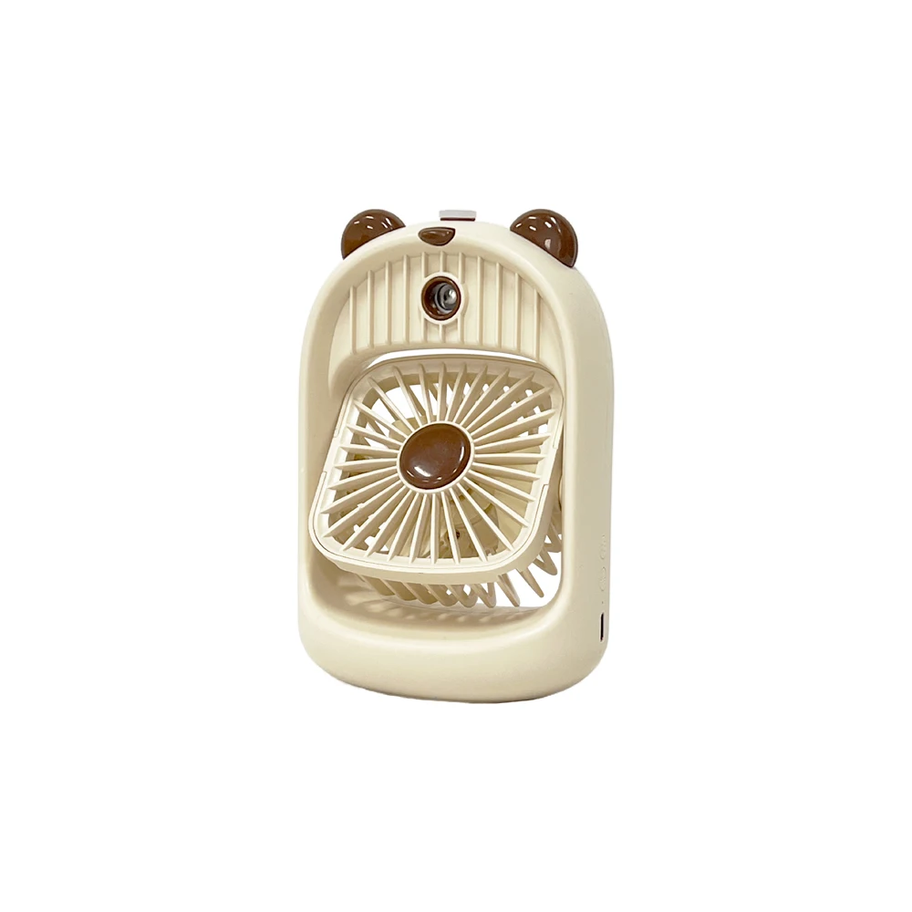 Mini Portable Air Cooler Humidifier With Fourth Gear Wind Portable Misting Fan for Summer for Outdoor Use Battery Power Source