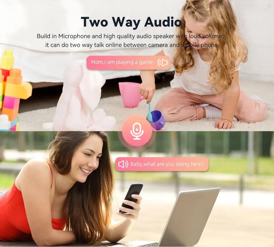 Rehent 1080P Tuya Indoor 2.4G 5G WiFi Auto Tracking Two Way Audio Plug-in PTZ Surveillance Camera For Baby Monitor 12