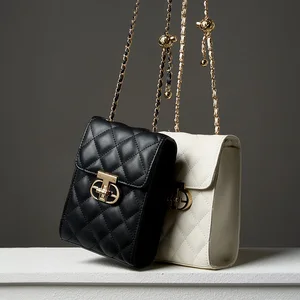 High Quality Designer Genuine Leather Mini Crossbody Handbag for Women Fashion Phone Messenger Bag