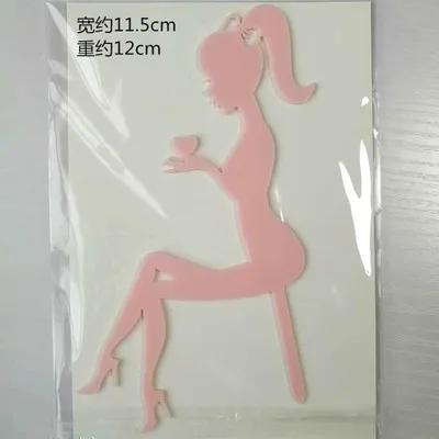 2020 New Acrylic Cake Topper for Birthday Party Decoration Acrylic High Heel Silhouette Girl Cake Toppers