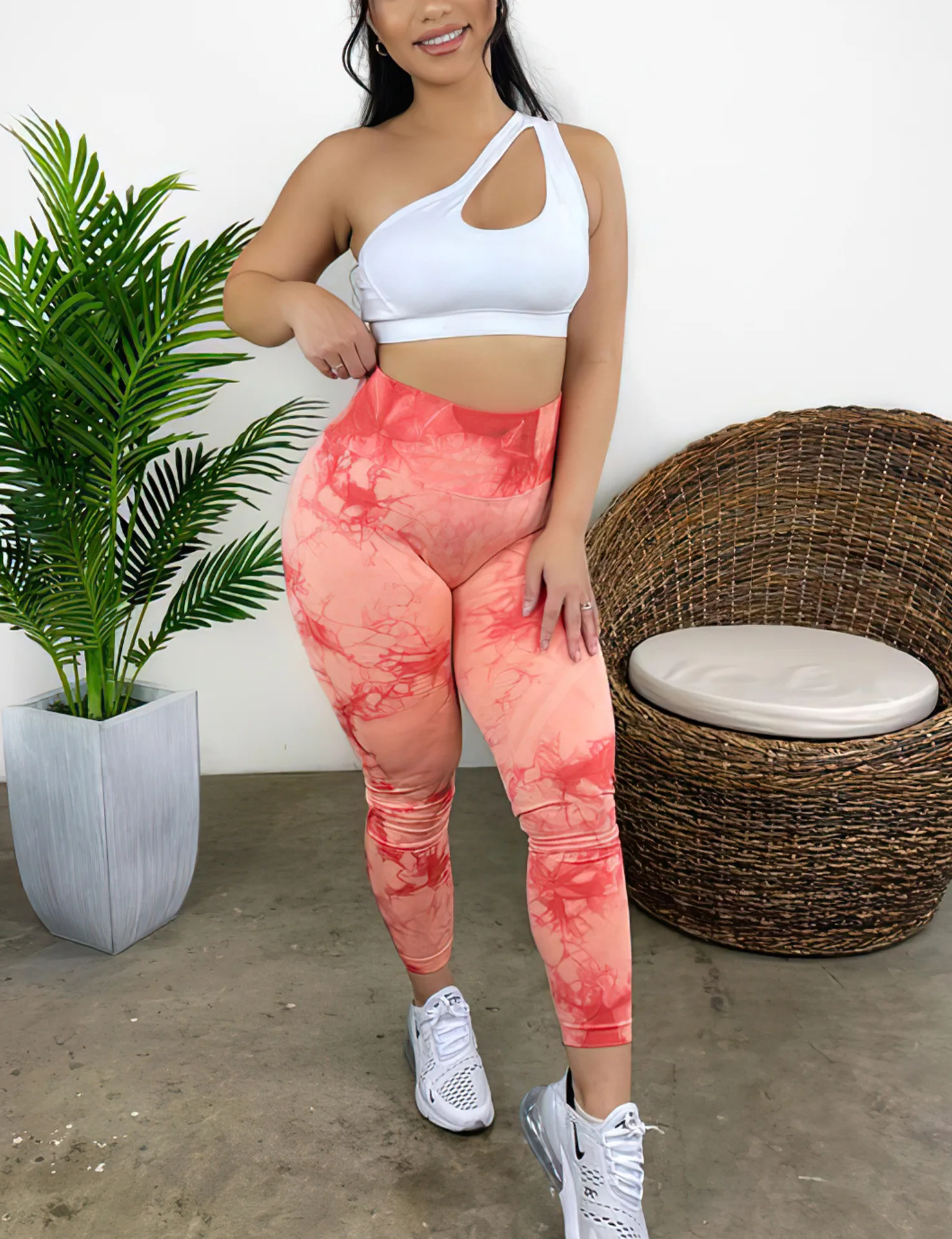 New Custom Logo Great elasticity High Waisted Gym Workout Seamless Leopard  Squat Proof Camo Scrunch Butt Leggings For Women