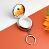 No-Grid Round Pill Case Bottom + Keychain