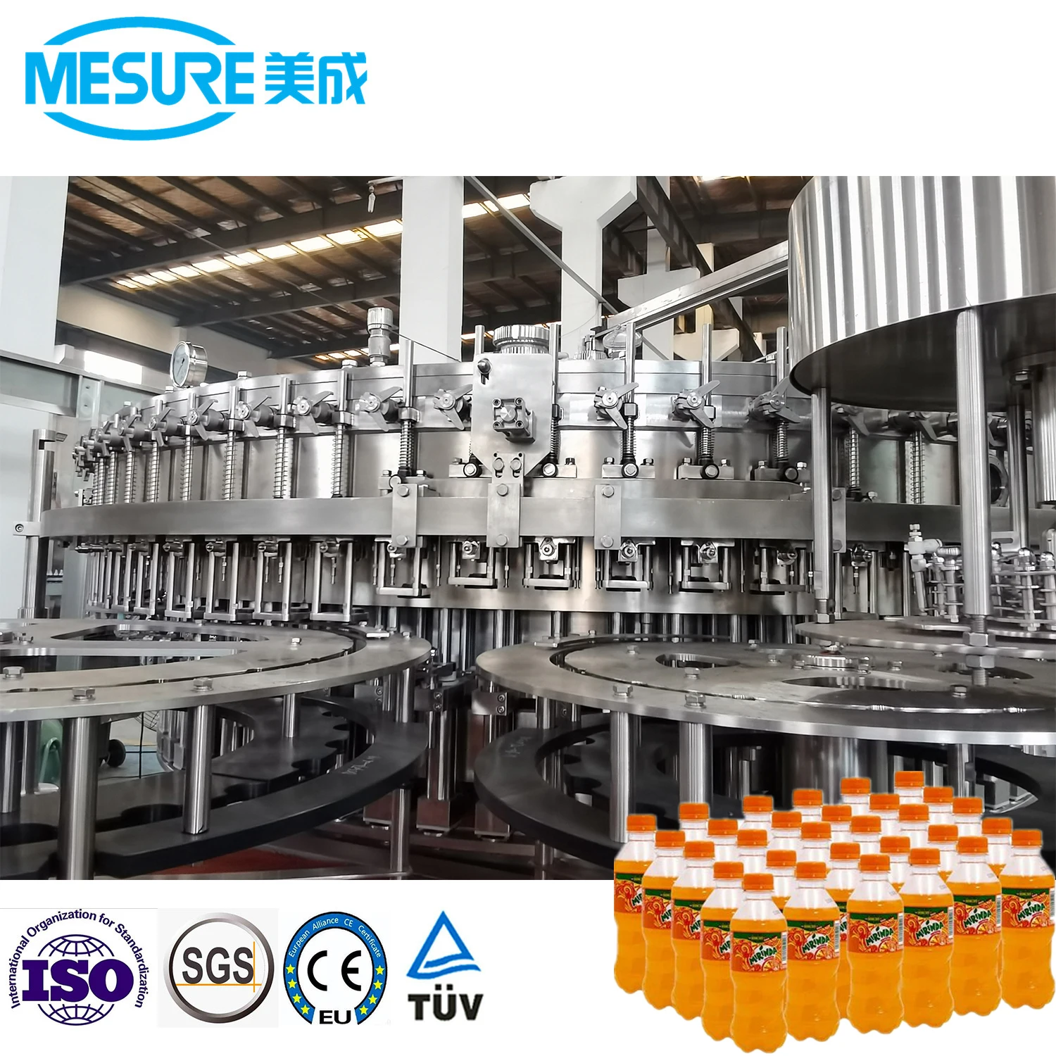 Pepsi Cola Second Hand 24000BPH Pet Bottle High Speed Carbonated Drink Filling Machine Production Line