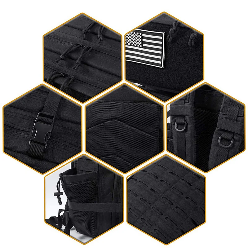 China Factory Customized Multi Functional Tactical Backpacks Practical Assault Backpack Tactical Hiking Backpack