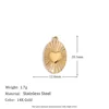 Oval radiant love pendant-gold