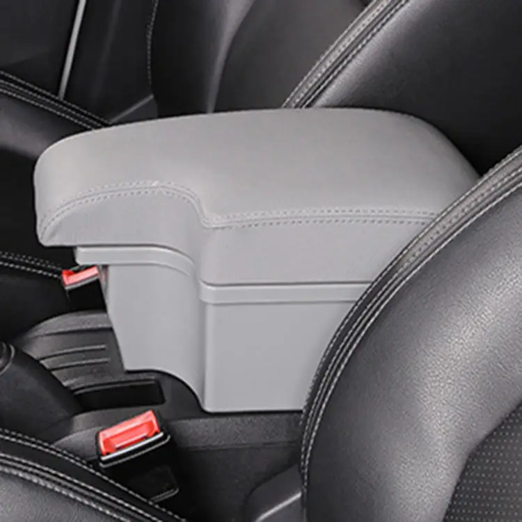 product dual layer armrest car styling storage box central center console car tray storage box parts pad-6